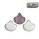 Ginko Leaf Beads 7.5x7.5mm Backlit matte spectrum